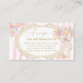 Petals Prosecco Bridal Shower Recipe Request Informatiekaartje (Voorkant)