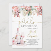 Petals Prosecco Bridal Shower uitnodiging (Voorkant)