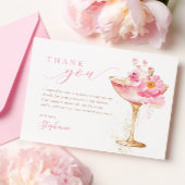 Petals Prosecco Bruidsfeest Bedankkaart