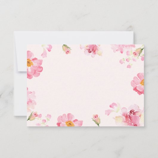 Petals Prosecco Bruidsfeest Bedankkaart (Achterkant)