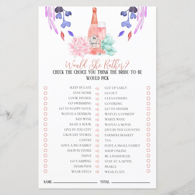 Petals & Prosecco Bruidsspel Wil Ze Liever (Voorkant)