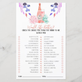 Petals & Prosecco Bruidsspel Wil Ze Liever