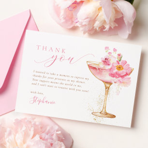 Petals Prosecco Bruidsuitnodiging Bedankkaart