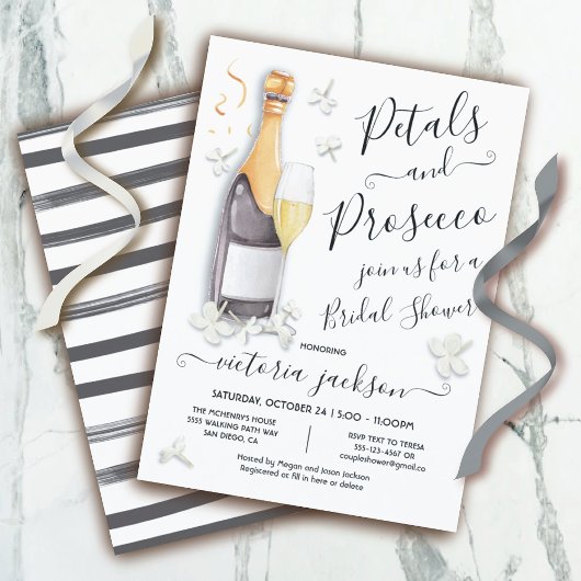 Petals & Prosecco Brunch en bijbelbaar Vrijgezelle Kaart