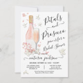 Petals & Prosecco Brunch en bijbelbaar Vrijgezelle Kaart (Voorkant)