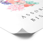 Petals & Prosecco Champagne Vrijgezellenfeest Eten Poster (Hoek)