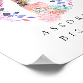 Petals & Prosecco Champagne Vrijgezellenfeest Eten Poster (Hoek)