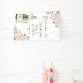 Petals & Prosecco Champagne Welkomstbord Spandoek (Insitu)