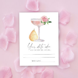 Petals & Prosecco - Datumnacht ideeën \ Datumpot Informatiekaartje