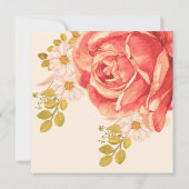 Petals Prosecco Elegant Bloemen vrijgezellenfeest Kaart (Achterkant)