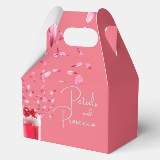 Petals & Prosecco Favor Box Bedankdoosjes (Voorkant)
