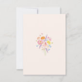 Petals & Prosecco Floral Bridal Shower Bedankkaart (Achterkant)