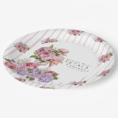 Petals & Prosecco Floral Papieren Bordje (Gekanteld)