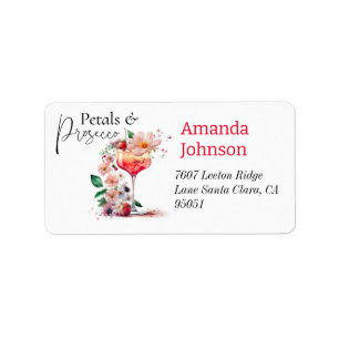 Petals & Prosecco Floral Vrijgezellenfeest Adres Etiket