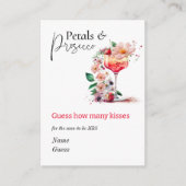 Petals Prosecco Floral Vrijgezellenfeest Brunch Ra Informatiekaartje (Voorkant)