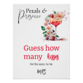 Petals Prosecco Floral Vrijgezellenfeest Brunch Ra Perfect Poster (Voorkant)