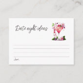 Petals & Prosecco Floral Vrijgezellenfeest Datum s Informatiekaartje (Voorkant)