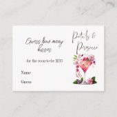 Petals Prosecco Floral Vrijgezellenfeest Weddensch Informatiekaartje (Voorkant)