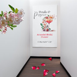 Petals & Prosecco Floral Vrijgezellenfeest Welkom Spandoek