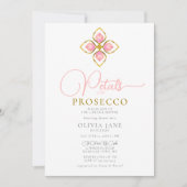 Petals Prosecco Gold Jewel Boho Chic Vrijgezellenf Kaart (Voorkant)