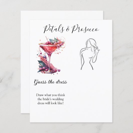 Petals & Prosecco Guess Jurk Vrijgezellenfeest Spe (Voorkant / Achterkant)