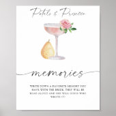 Petals & Prosecco - herinneringen met de bruid Poster (Voorkant)