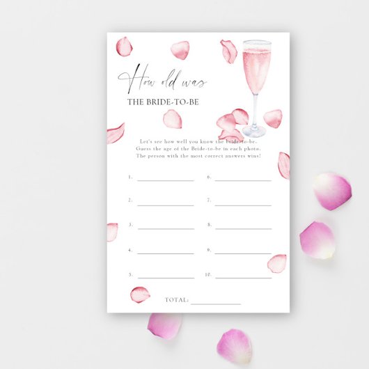 Petals Prosecco - Hoe oud was de bruid om te spele