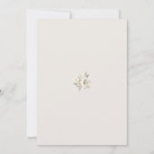 Petals & Prosecco Ivoor Petals Vrijgezellenfeest Kaart (Achterkant)