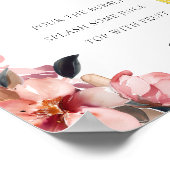 Petals & Prosecco Mimosa Bar Teken Vrijgezellenfee Poster (Hoek)