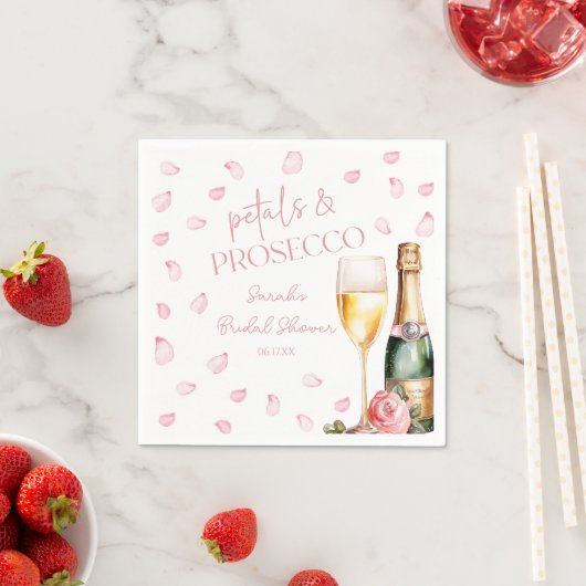 Petals & Prosecco Mimosa Champagne Vrijgezellenfee Servet (Insitu)