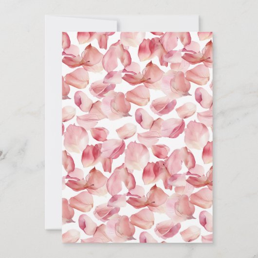 Petals & Prosecco Modern Roze Bloemen Vrijgezellen Kaart (Achterkant)