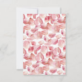 Petals & Prosecco Modern Roze Bloemen Vrijgezellen Kaart (Achterkant)