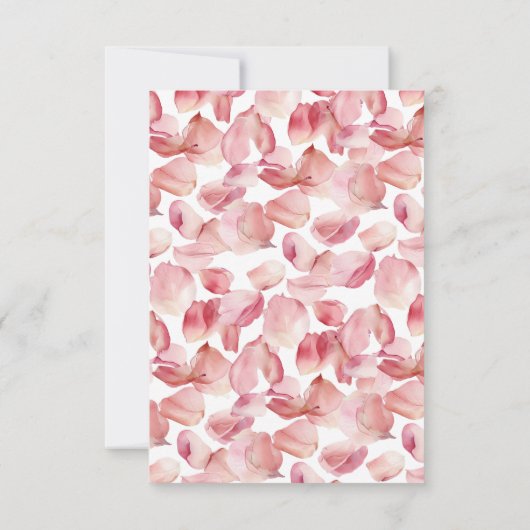 Petals & Prosecco Modern Roze Bloemen Vrijgezellen Kaart (Achterkant)