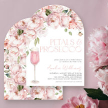 Petals & Prosecco Modern Roze Bloemen Vrijgezellen