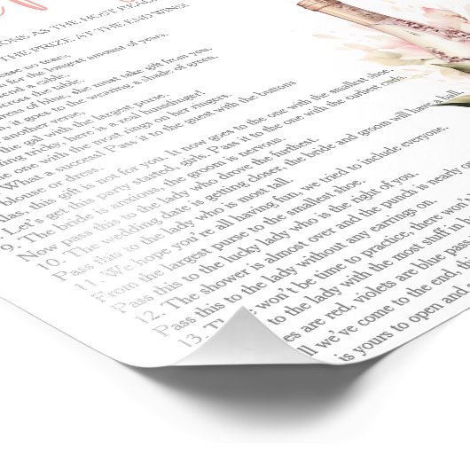 Petals Prosecco Pass de Prijs Vrijgezellenfeest Ga Foto Afdruk (Hoek)