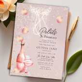 Petals Prosecco Pearls Pink Gold Vrijgezellenfeest Kaart