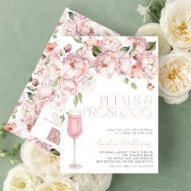 Petals & Prosecco QR Code Roze Vrijgezellenfeest