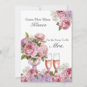 Petals & Prosecco Raad eens hoeveel kusjes er zijn Kaart (Voorkant)