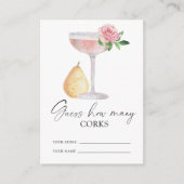 Petals & Prosecco - raad hoeveel kurken Informatiekaartje (Voorkant)