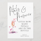 Petals Prosecco raden hoeveel Vrijgezellenfeest sp Kaart (Voorkant)
