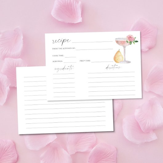 Petals & Prosecco - receptkaart