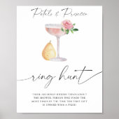 Petals & Prosecco - ringjacht vrijgezellenfeest sp Poster (Voorkant)