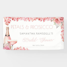 Petals & Prosecco Roos Roze Bubble Spandoek