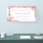 Petals & Prosecco Roos Roze Bubble Spandoek (Beurs)
