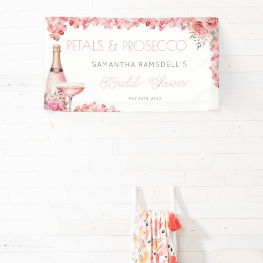 Petals & Prosecco Roos Roze Bubble Spandoek (Insitu)