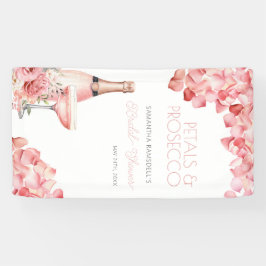 Petals & Prosecco Roos Roze Bubble Spandoek