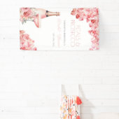 Petals & Prosecco Roos Roze Bubble Spandoek (Insitu)