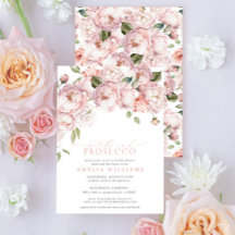 Petals & Prosecco Roze Bloemen Vrijgezellenfeest
