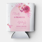 Petals Prosecco Roze Bloemige Bruiloft Feest Favor Blikjeskoeler (Voorkant)