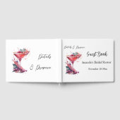 Petals & Prosecco Roze Blush Bloemen Vrijgezellenf Gastenboek (Volledig)